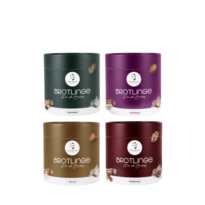 Brotlinge – 4er Probierpaket